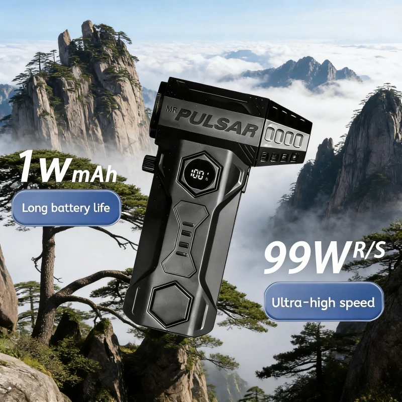 

Powerful X11Pro MAX Turbo Jet Blower | 75m/s High-Speed Wind 10000mAh Rechargeable Battery