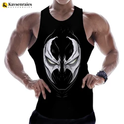 2023 Hot Anime Spawn Printed 3D Print Tank Tops Summer Fashion Casual Sleeveless Shirts Harajuku Streetwear Oversized T-shirt