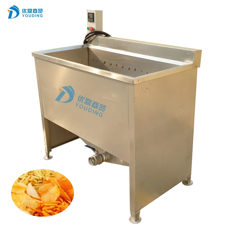 Electric oil water mixer type potato chips peanuts banana chips small fryer for restaurants