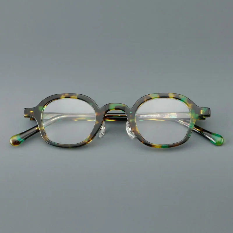 

Teenager Retro Small Face Square Optical Myopia Glasses Frame Men Women Fashion Yellow Green Mixed Color Acetate Spectacles
