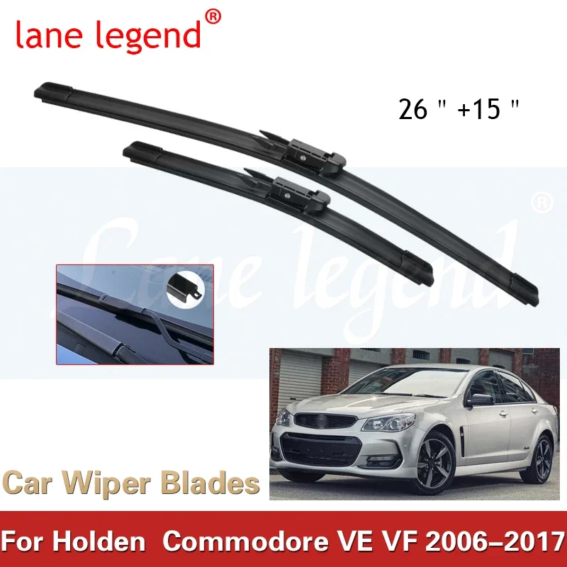 

Car Wiper For Holden Commodore VE VF 2006-2017 Front Wiper Blades Soft Rubber Windscreen Wipers Auto Windshield 650mm 375mm