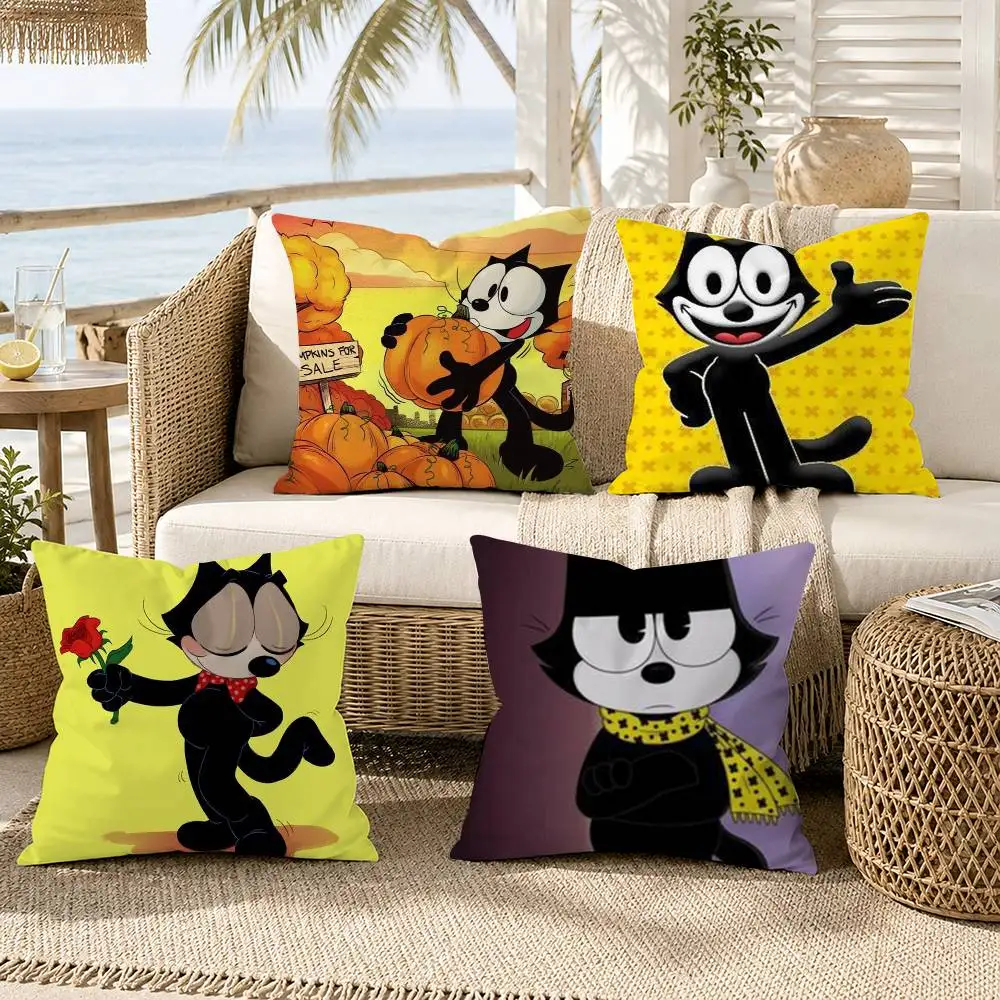 

Cartoon F-Felix The C-Cats Pillow Case for Sofa Living Room Home office Decor Protective Cover