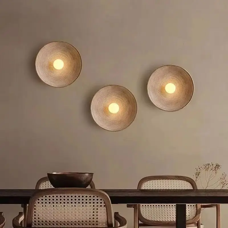 

Retro wall lamp for home living room aisle bedroom kitchen study wall decoration simple art lighting 110V220V indoor lighting