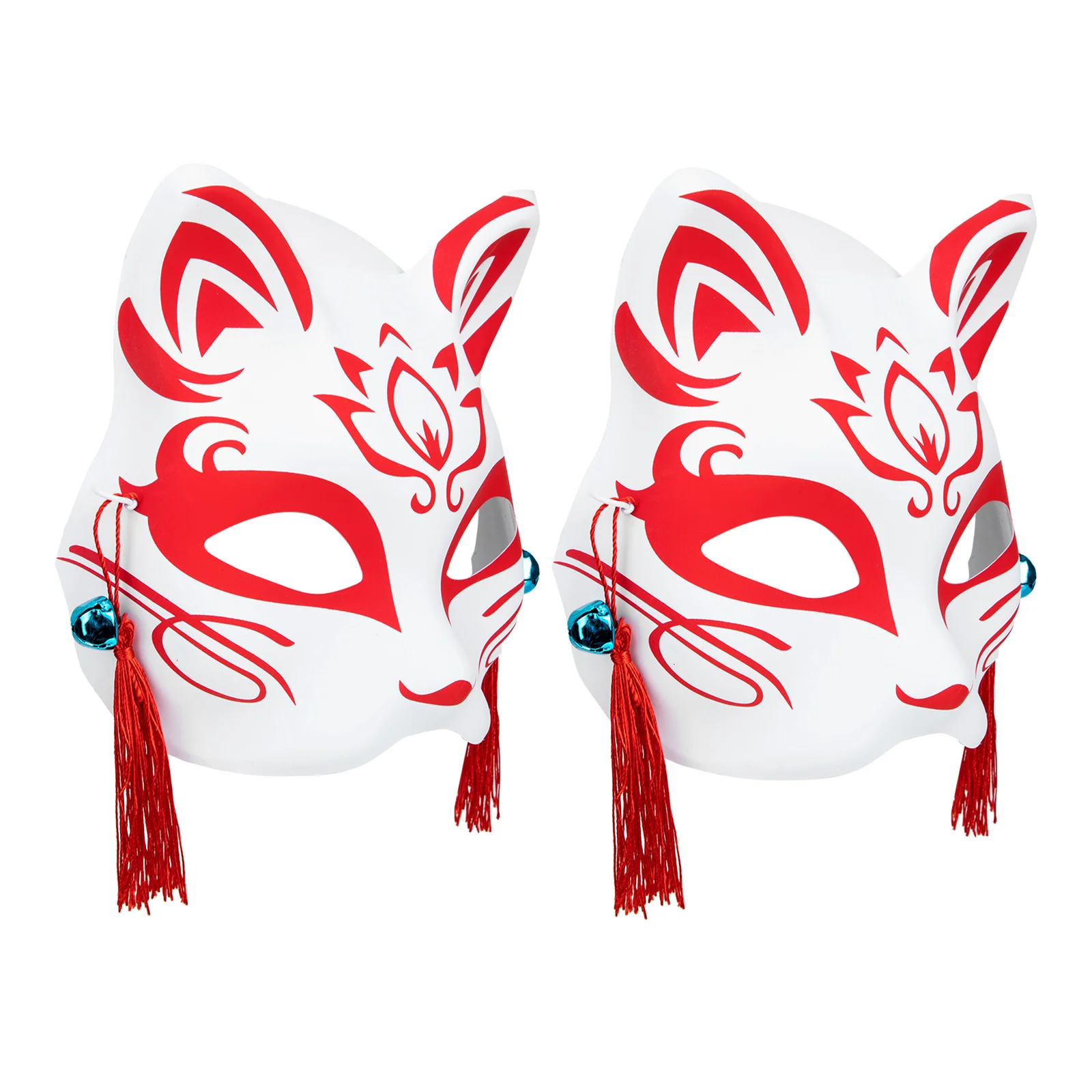 

2Pcs Foxes Masks Multi-Function Party Mask Chic Design Mysterious Look Suitable for Role-Playing Parties Half Mask