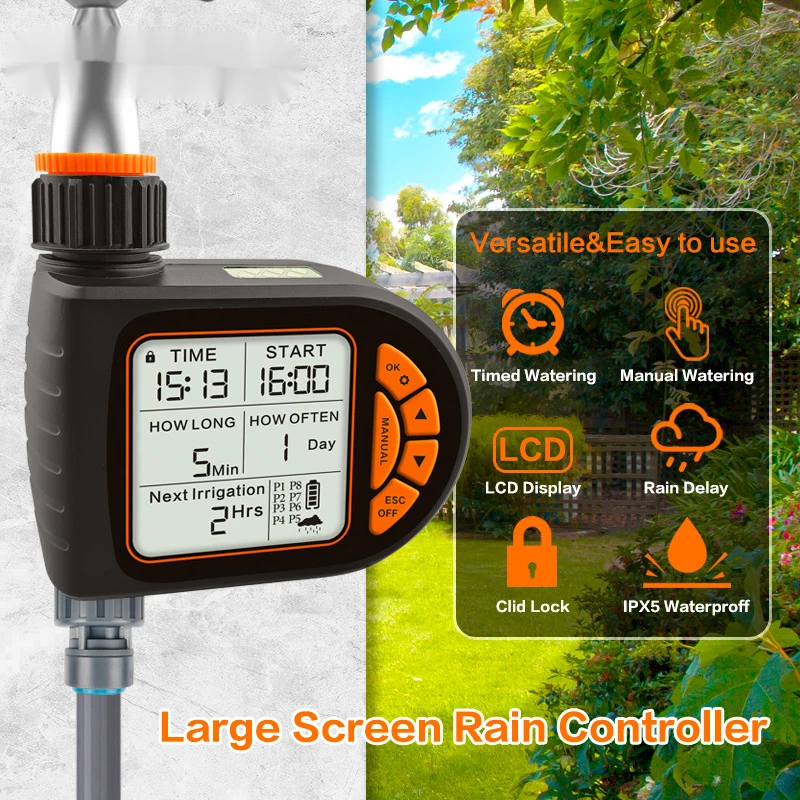 

Smart Timer Garden Automatic Watering Device Garden Balcony Farm Watering Timer Outdoor Irrigation Controller
