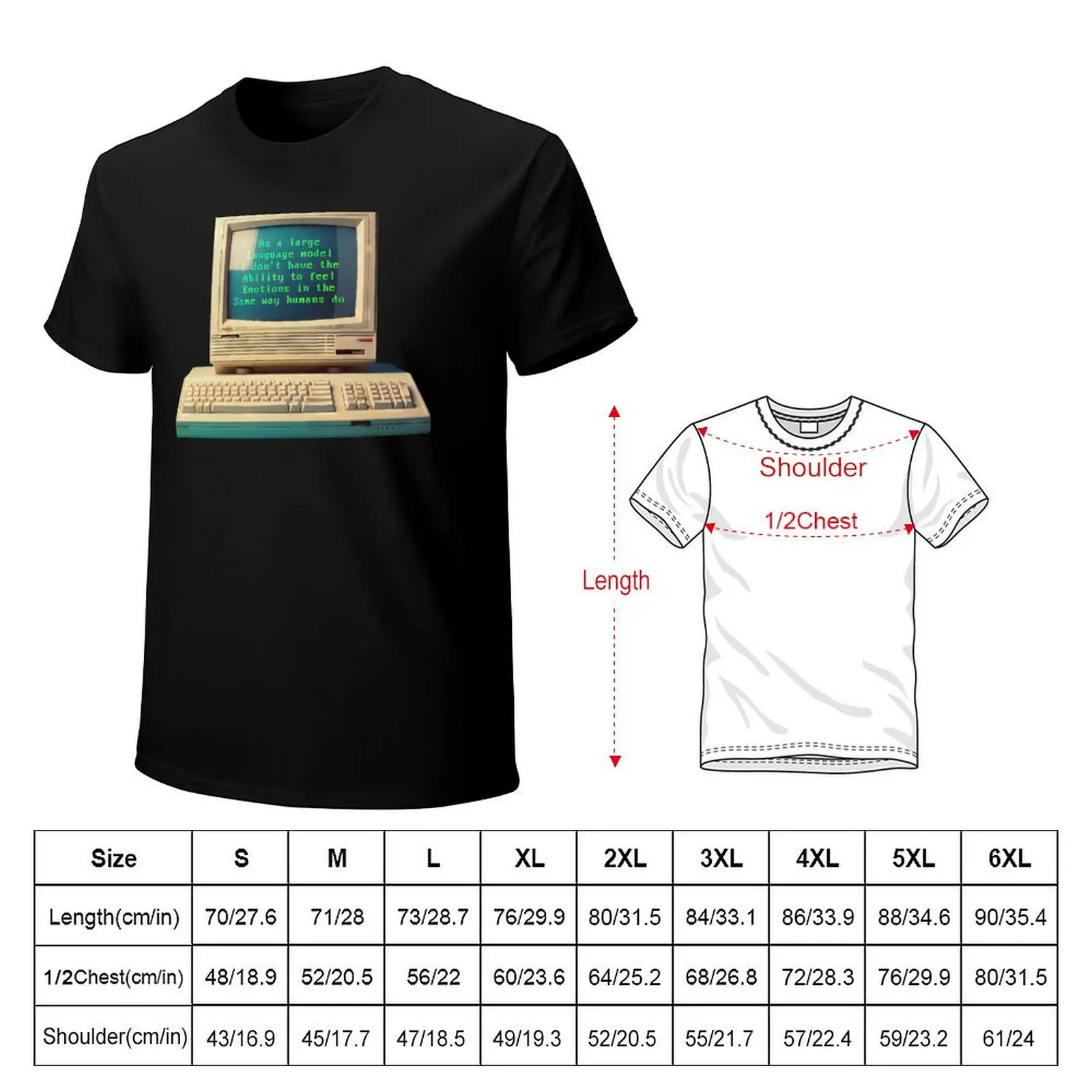The Lament of the Large Language Model T-Shirt cotton t shirt pack T-Shirt