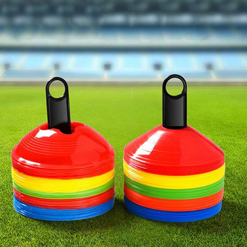 

4Pcs Soccer Training Disc Holder Shelf Organizer Portable Cone Stand Rack Football Agility Equipment Training Storage