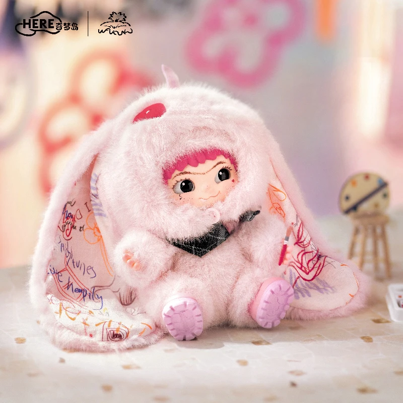 ตุ๊กตากระต่ายวากุคุ รุ่นใหม่แท้ พร้อมการ์ดแขวน ตุ๊กตาไวนิลนุ่มนิ่ม ของขวัญสำหรับเด็กผู้หญิง ตุ๊กตาแฟชั่นสุดน่ารัก