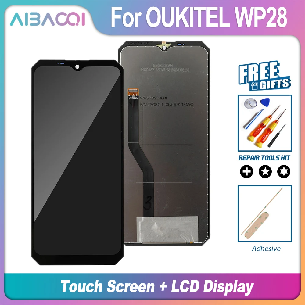 AiBaoQi Brand New For OUKITEL WP22 WP23 WP23 Pro Touch Screen + LCD Display Assembly Replacement For OUKITEL WP28 LCD