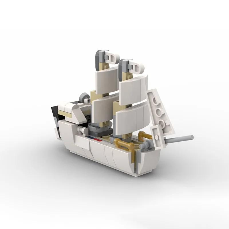 ตัวต่อ MOC 106 ชิ้น เรือใบสองเสา The ReBrig Creator 3 1ed ของขวัญคริสต์มาส ชุดตัวต่อ DIY ของเล่นเด็ก ของขวัญวันเกิด