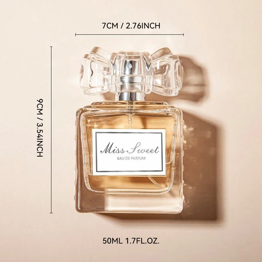 50ML 1.7FL.OZ Profumi alla vaniglia a lunga durata per donne per donne, Note floreali Eau de Parfum, Fragranza fresca rosa pesca gelsomino