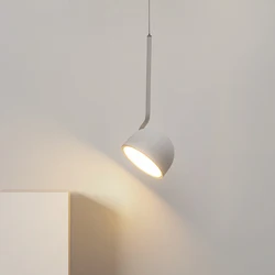 Modern LED Pendant Lights Black White Bedside Lights Living Dining Room Bedroom Bar Loft Chandeliers Decor Hanging Pendant Lamps
