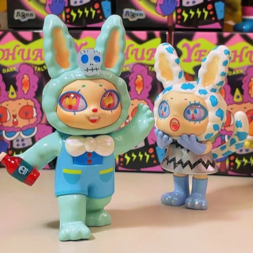 Oryginalne figurki Agan z serii Dark Forest, zabawki trendy w pudełkach niespodziankach, kolekcja ozdób, prezent urodzinowy, model z PVC - dostępne od ręki.