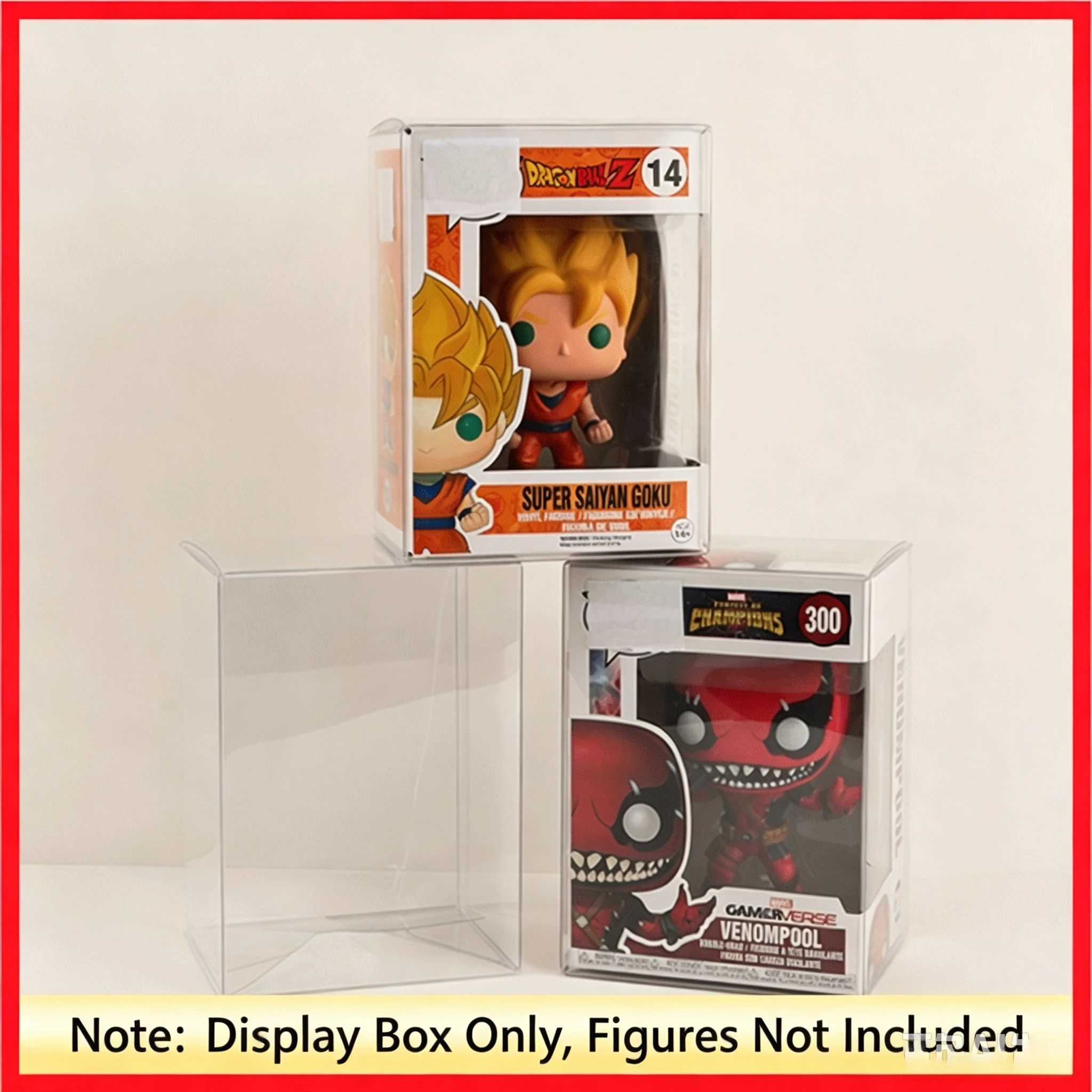 Funko Pop Protector - Estuche de exhibición transparente compatible con