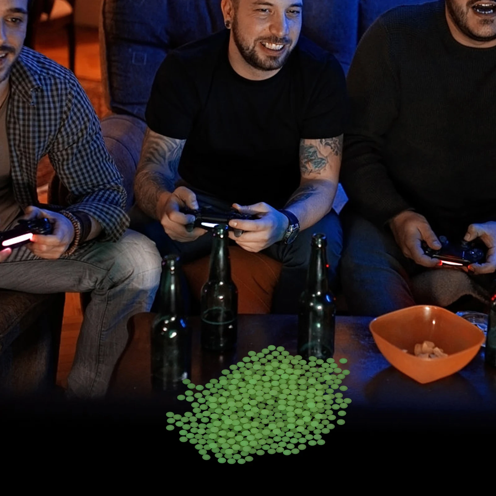 Sfere luminose fluorescenti Drag Track Proiettile Giocattoli Perline luminose Palline giocattolo creative Divertimento all'aria aperta