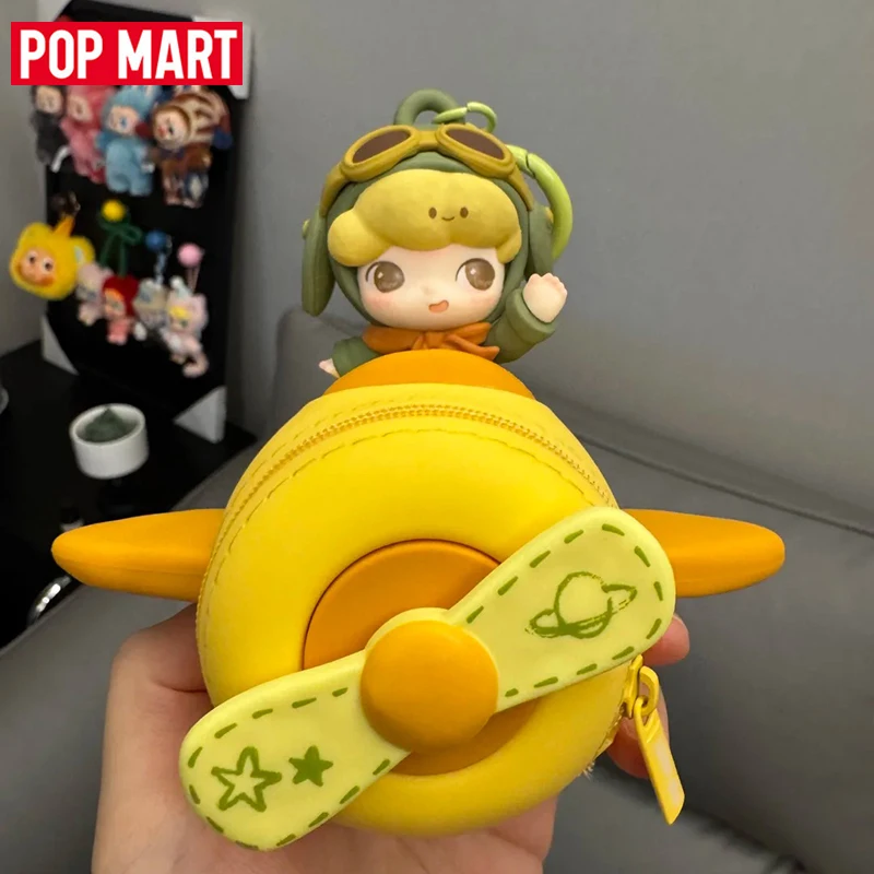 

Подлинная сумка для наушников Popmart Dimoo Memories World Series с ветряной мельницей, нулевой кошелек, подарок на день рождения, сумка для хранения наушников Bluetooth