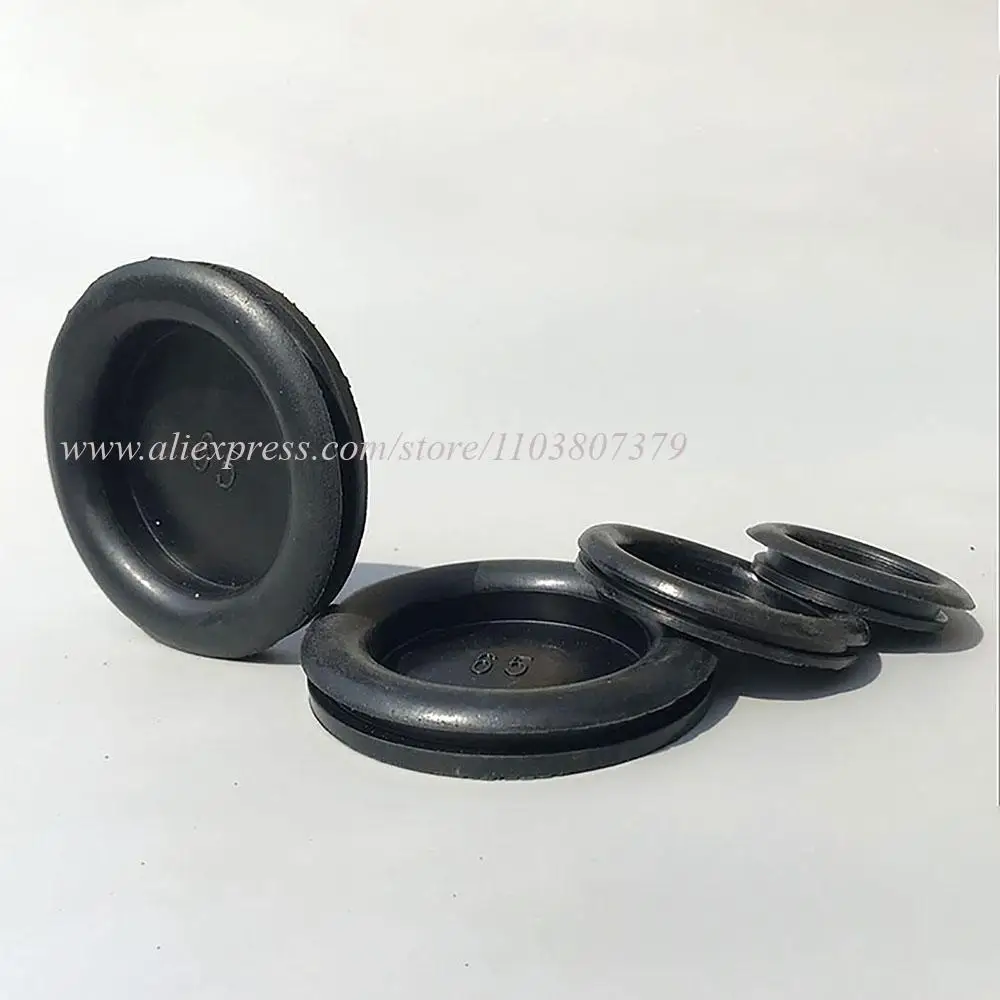 14 16 18 20 22 32 -150mm Blanking Hole Rubber Grommets Closed Blind Grommet Plugs Bung Gasket Seal For Protects Wire Cable Black