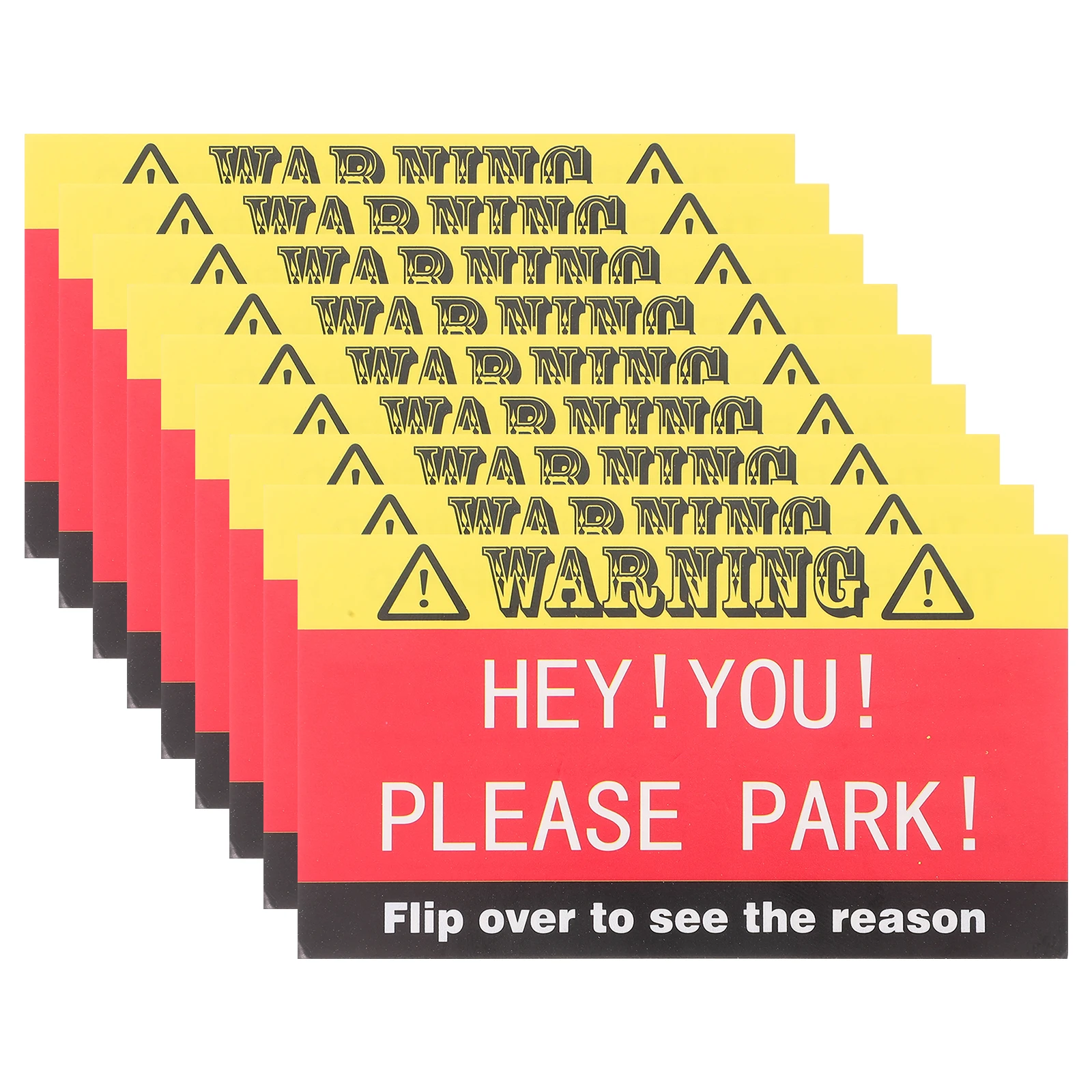 

100 Pcs Parking Violation Card Funny Tickets Bad Notice Label Paper Warning Cards