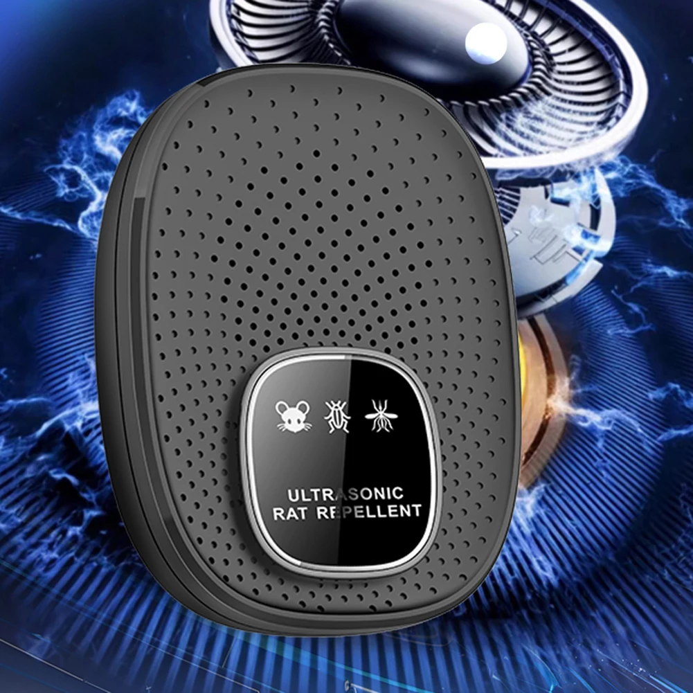Repelente ultrasónico de plagas USB para el hogar, herramienta para matar mosquitos, repelente de ratones para interiores, para garaje, ático, sótano, almacén