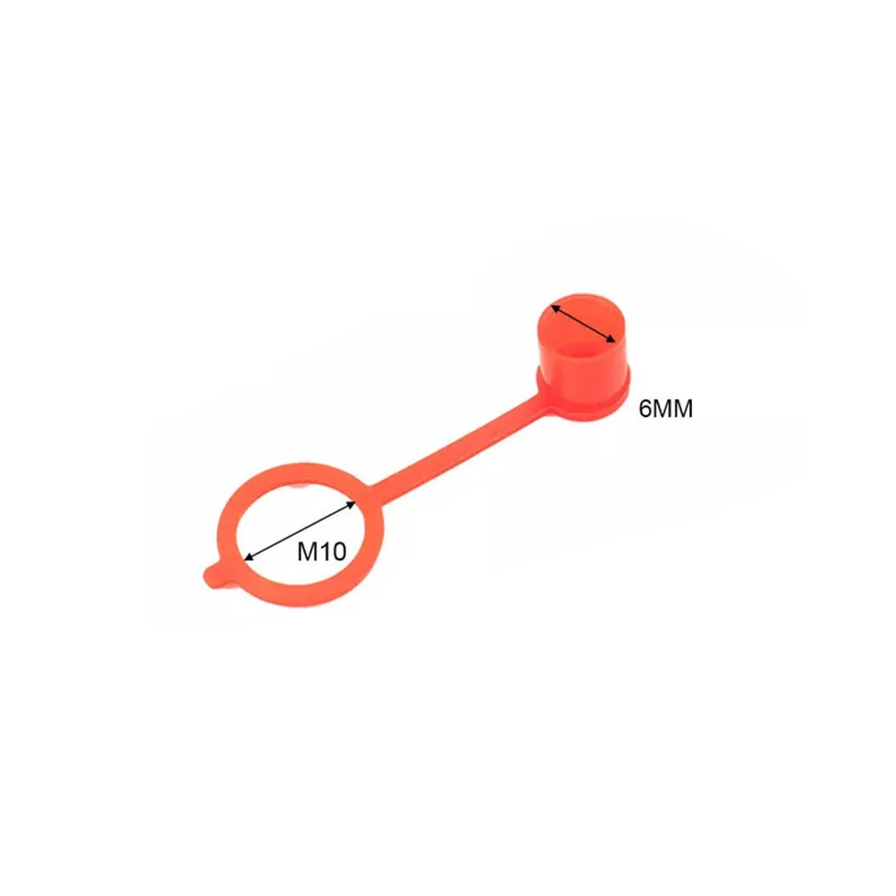 Acid Resistant Red Nipple Fitting Dust Cover for Grease Zerk Protects Nozzle Suitable for Industrial Applications