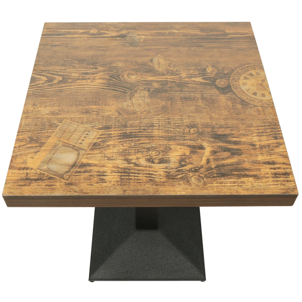 Afbeelding 9: Hoge keukentafel, industriële stijl vierkante bartafel hoogte 75cm hoge bistrotafel veelzijdige poten voor restaurants, keukens