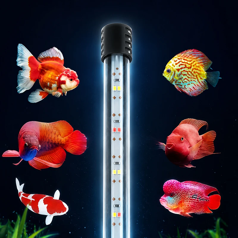 USB-Vollspektrum-Aquarium-LED-Streifenleuchte 18-58cm Wasserdichte Unterwasser-Aquariumlampe für Unterwasserpflanzenwachstum – Detail 5