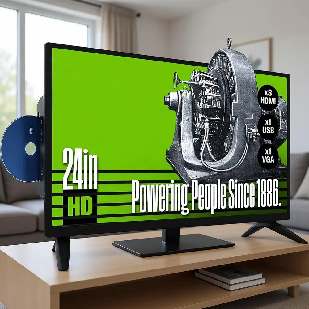 24 Inch Hd Led Tv W… - image