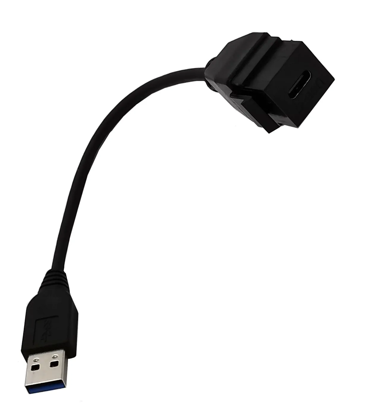 USB 3.0 version USB TYPE-C female ribbon cable socket with buckle panel cable USB wall plug direct insertion panel cable