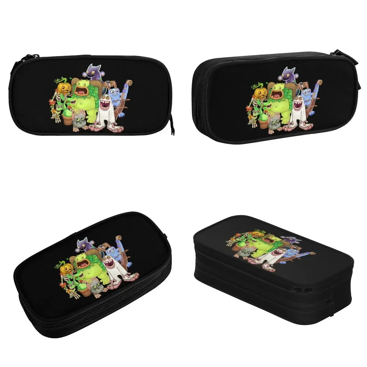 Creative Game My Singing Monsters Pencil Cases Cartoon Pencil Box Pen Kids Big Capacity Bags School Supplies Zipper Stationery