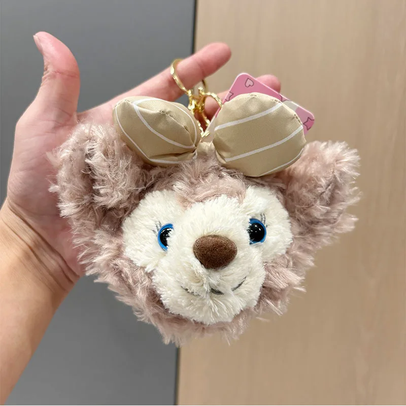 12Cm Disney Shelliemay Plush Doll Coin Storage Purse Double Layer Zipper Backpack Hang Ornaments Keychain Decoration Girl Gift