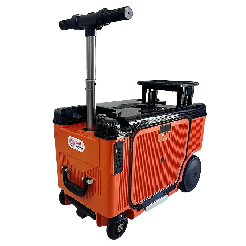 Mala elétrica inteligente com carrinho