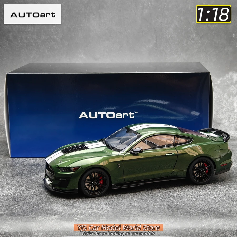 AUTOART New 1/18 scale Ford Mustang Shelby GT500 Green blue Sports