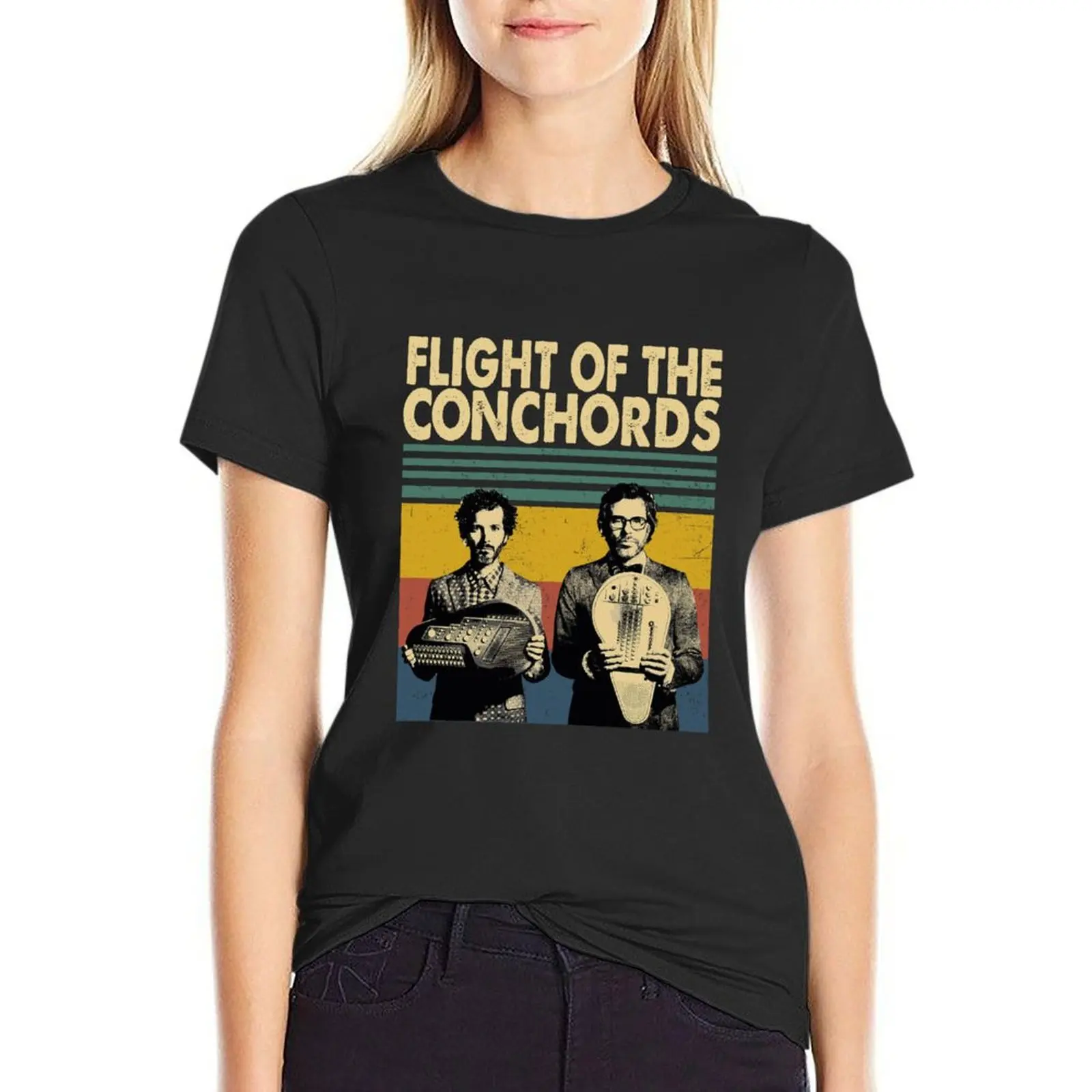 

Flight Of The Conchords Retro Vintage. T-Shirt quick-drying blanks tshirts for Women