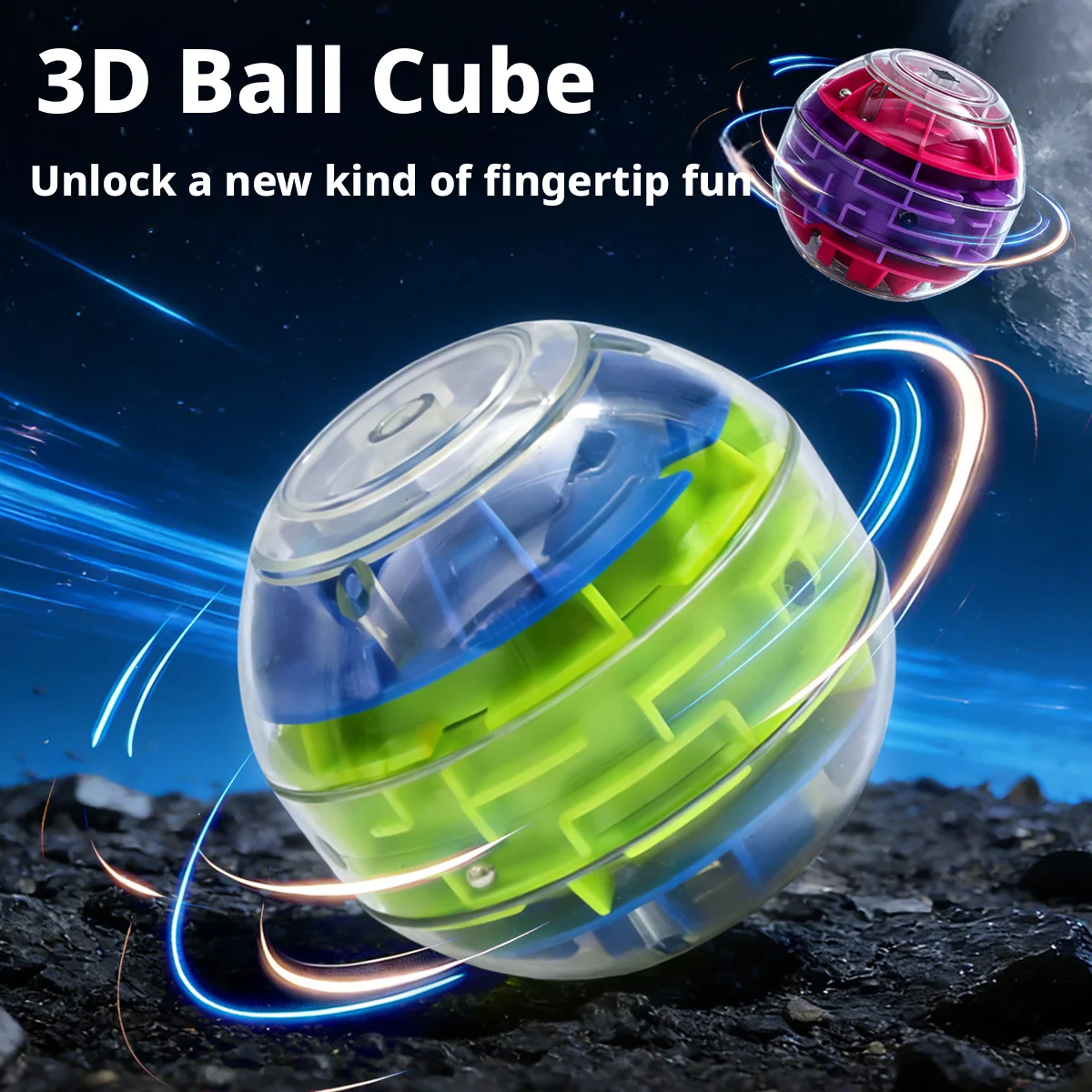 Balance Ball Maze Magic Cube Puzzle Toy, Bag Pendant Keychain, Adult Relief Anti-Stress Toys Christmas Gift