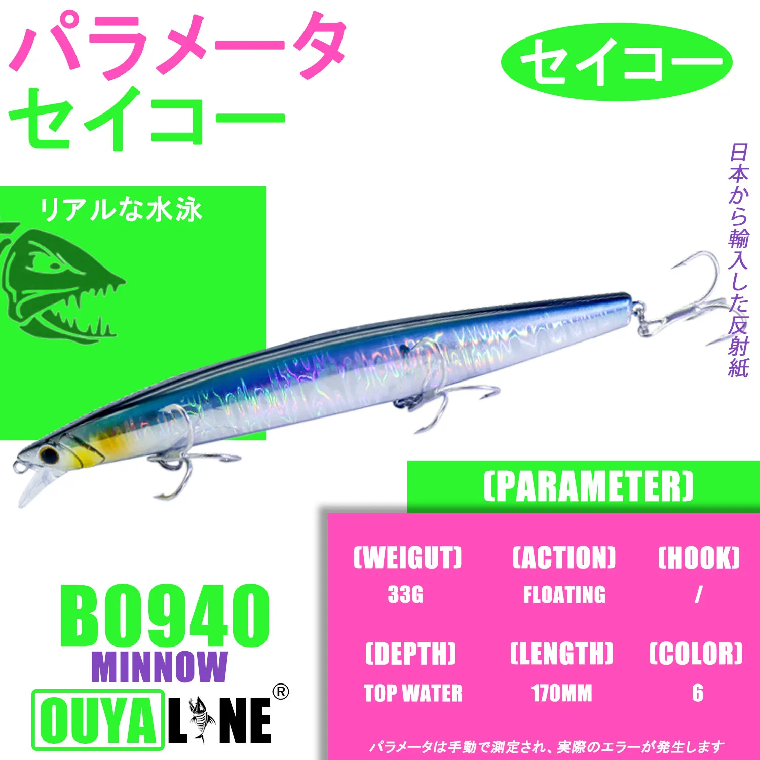 New Ultra-long Casting Floating Minnow Fishing Lure 170mm 33g Isca Artificial With Dead Flies System Pesca For Seabass Pike Fish