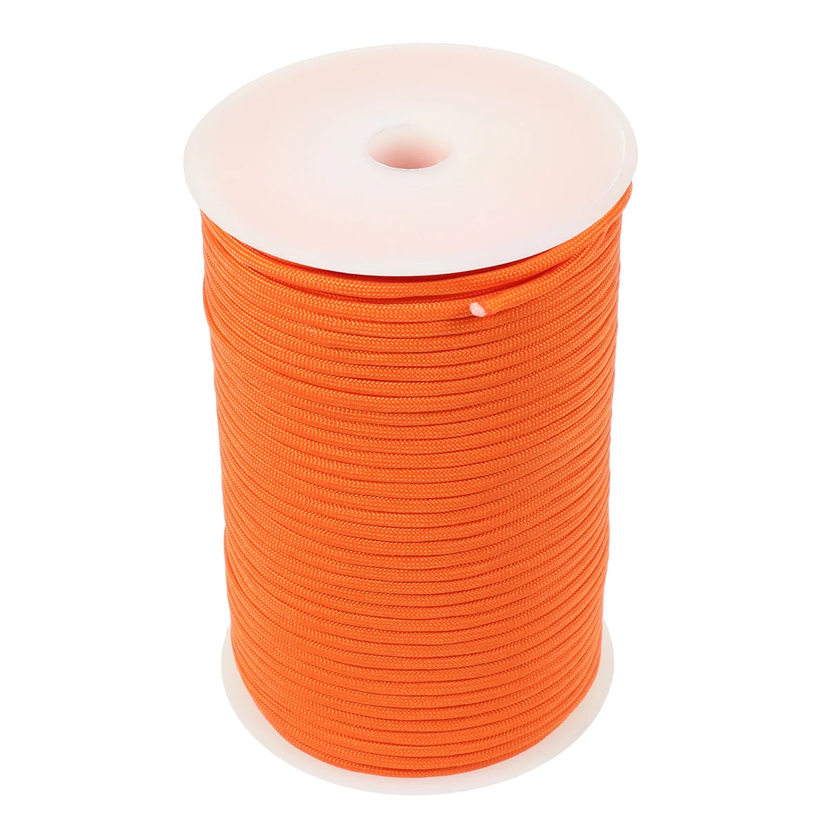 Tienda de campaña de 100M, 4Mm, resistente a la abrasión para acampar, escalar, supervivencia al aire libre, cuerda de Paracord, cuerda de escalada naranja