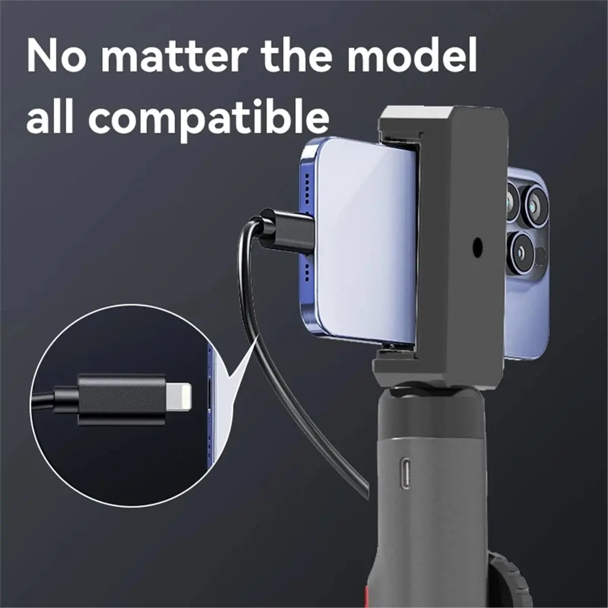 Two-Way 360 ° Rotating Borescope, 1080P Camera, Endoscope with Light, 8mm Waterproof Probe, Endoscope with Phone