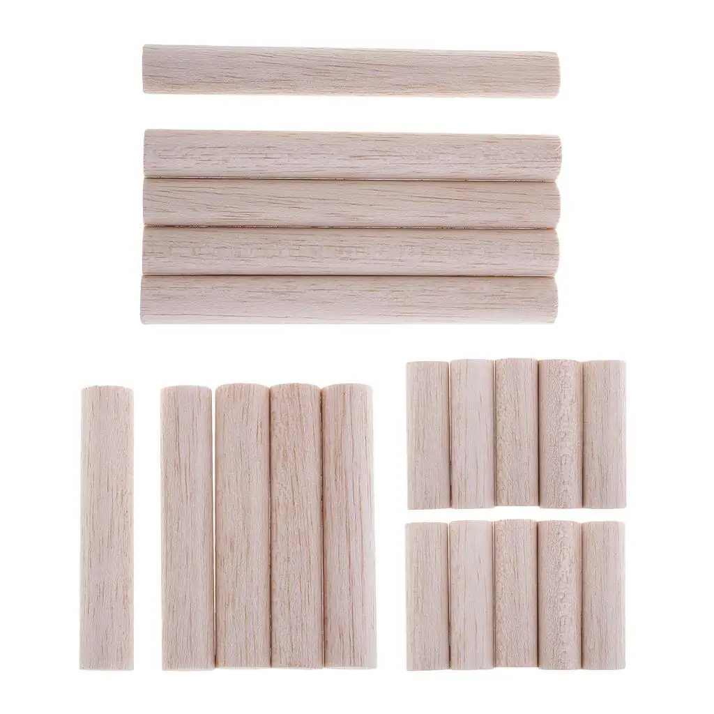 5/10 Pieces Natural Unfinished Wooden Sticks Wooden Bar Wooden Stick Wooden