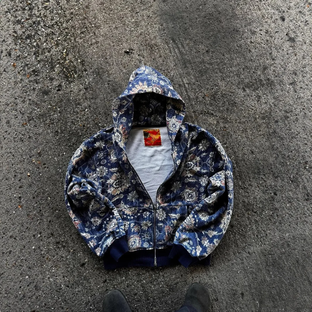 

Digital 3D Print Streetwear Unisex Retro Zip Up Hoodie Long Sleeve Casual Pullover Sweatshirt for Men Women Urban Fashion Daily