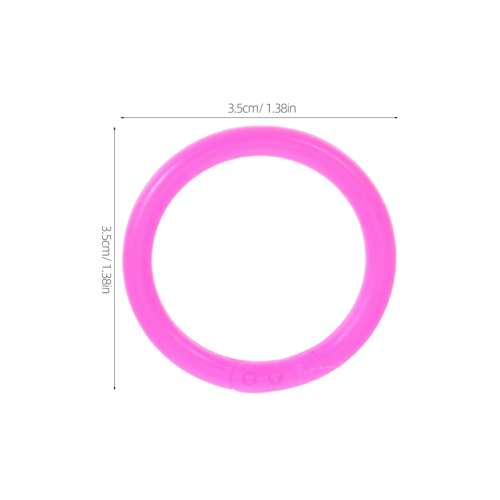 80Pcs Multi-Color Plastic Binder Rings Circular Loose Leaf Rings Mini Book Clips for Paper Crafting Flash Cards Scrapbooks