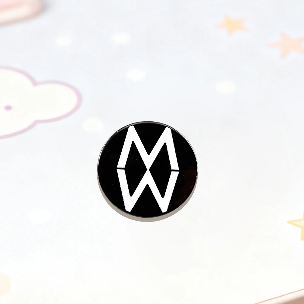 Country-Musik-Sänger Morgan Wallen Logo-Brosche WM Einfaches Rundes Abzeichen Musik-Fan-Accessoire Metall-Anstecknadel Rucksack-Dekoration Geschenk – Detail 4
