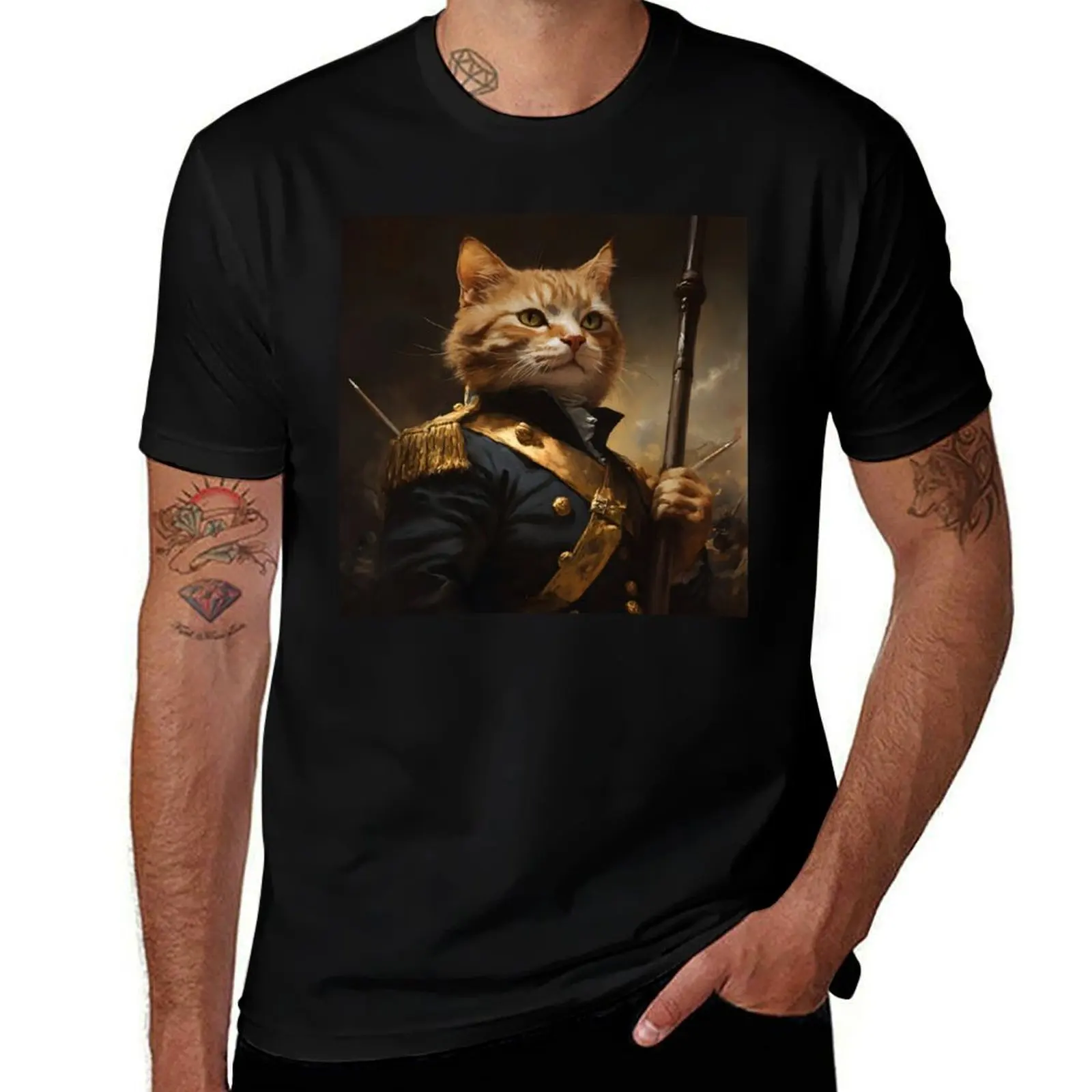 

The Cat of Castiglione T-Shirt boys animal print funny meme t-shirts plus sizes shirts graphic tees fitted t shirts for men
