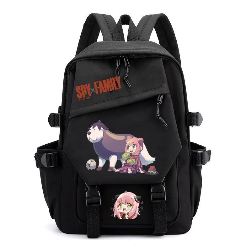 Espião × família anya dos desenhos animados mochila adolescentes mochila anime cosplay meninos meninas moda portátil viagem ao ar livre mochila