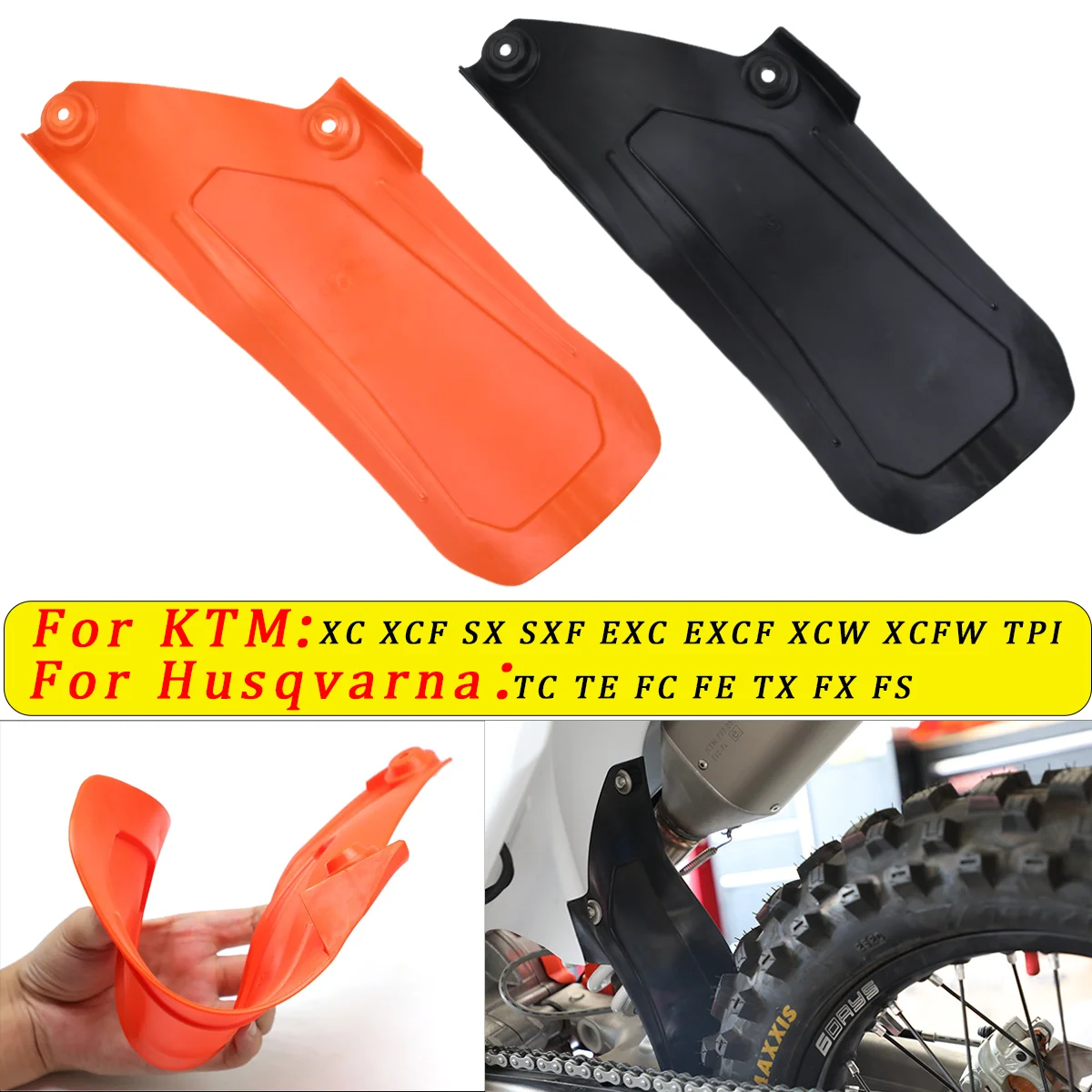 

For KTM SX SXF XC XCF XCW XCFW 125-500 Motorcycle Rear Fender Mudguard Plastic Kit Shock Absorber Air Box Mud Flap Splash Guard