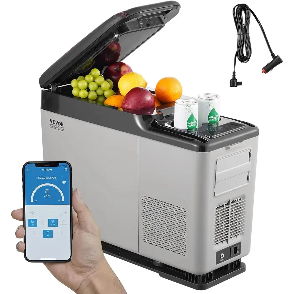 

Car Rerigerator, 12 Car Armrest Rerigerator ridge, 15 L Single Zone Portable reezer, -4℉-68℉ Adjustable Range, 12/24V DC and 100