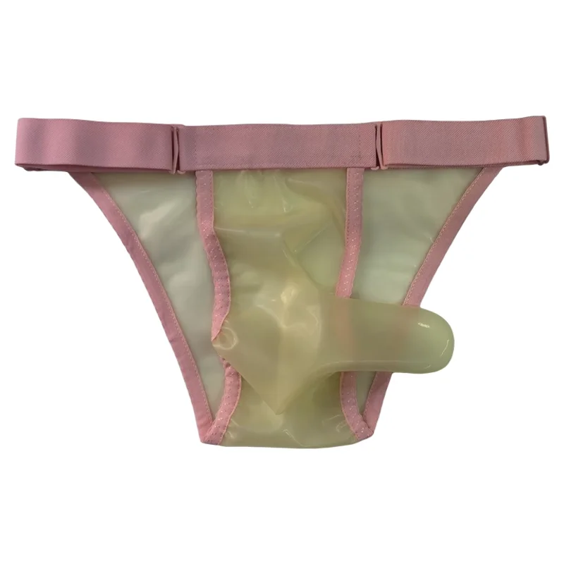 Separação de bala de borracha roupa interior côncava e convexa sem costura conjunto jj masculino sabor fisiológico calças t cuecas masculinas de uma peça