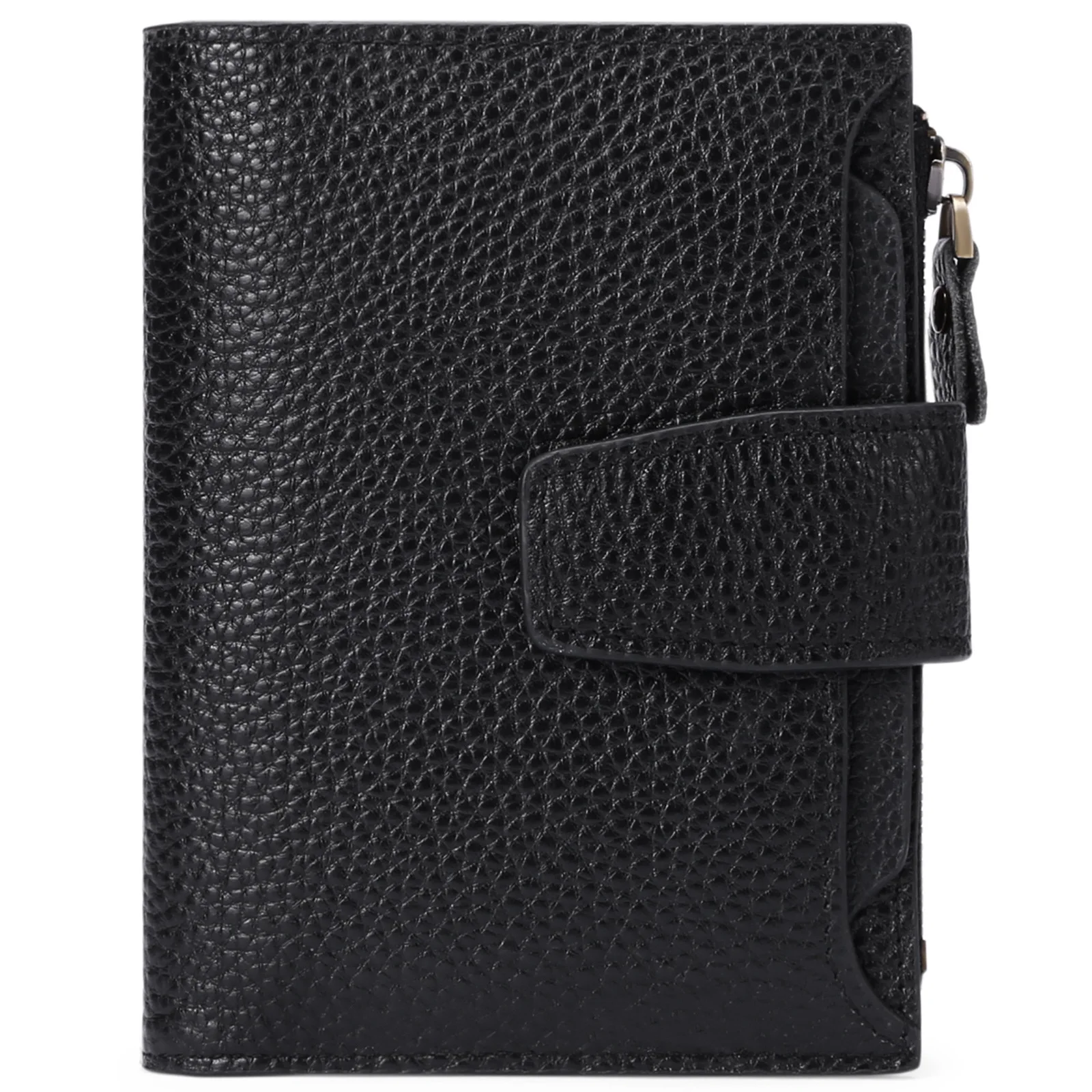 Women's Genuine Cowhide Wallet Short Zipper Coin Purse
