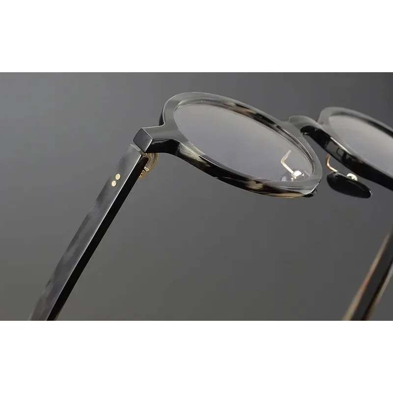Natural Water Buffalo Horn Eyeglass Frames Retro Round Design for Men  Women Handmade By High-End Designer Optical Glasses
