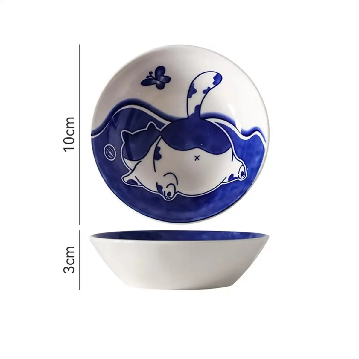 

Керамические тарелки для соуса A79G в японском стиле - милые мультяшные тарелки для суши и десертов в форме капли воды