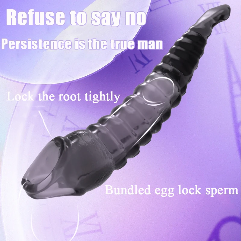 Male Reusable Penis Sleeve Testis Bondage Penis Ring Extender Reusable Condoms Erotic Sex Toys For Men 4 Types